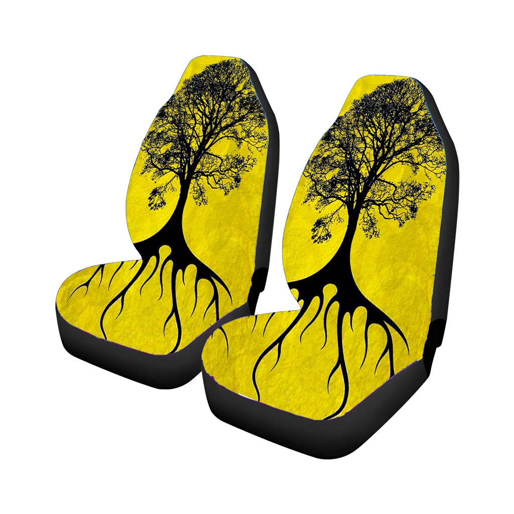 Tree Of Life Yellow Car Seat Covers