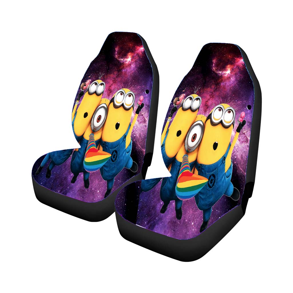 Tri Minion Galaxy Car Seat Covers