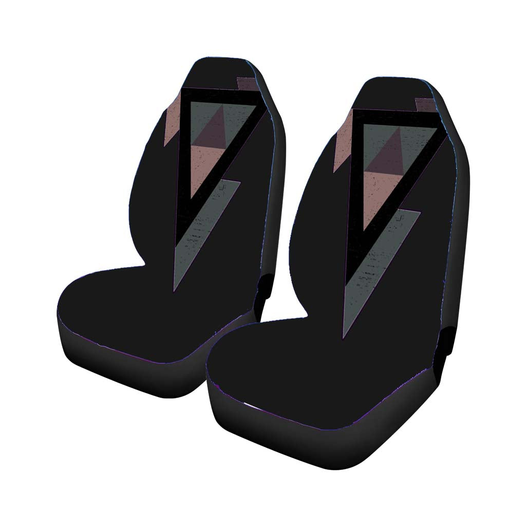 Triangle With Earth Tones Car Seat Covers