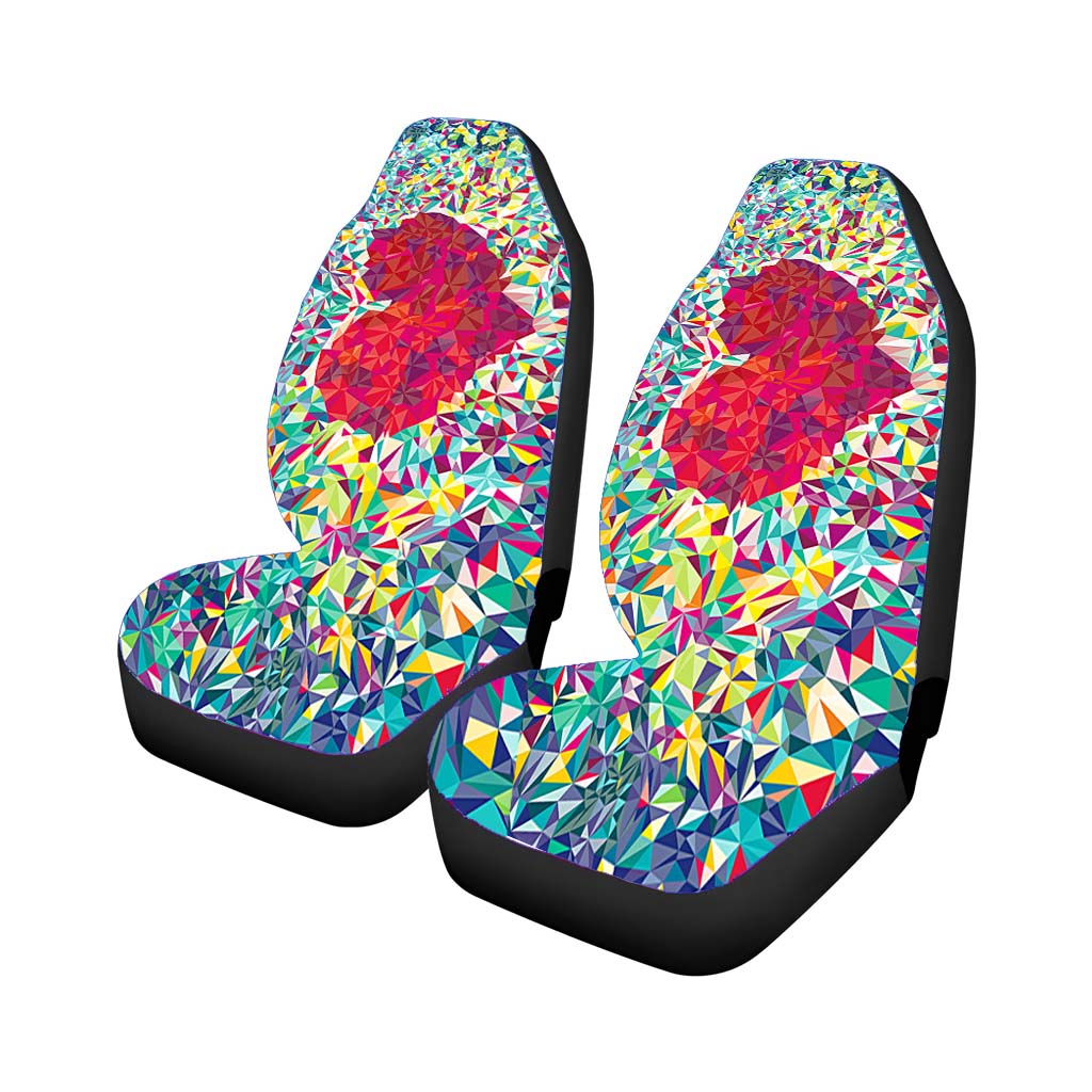 Tribal Love Rainbow Car Seat Covers