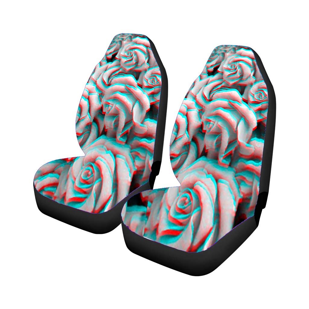 Trippy D Roses Car Seat Covers
