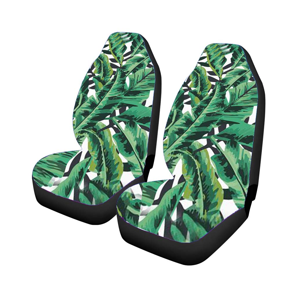 Tropical Banana Leaves Car Seat Covers