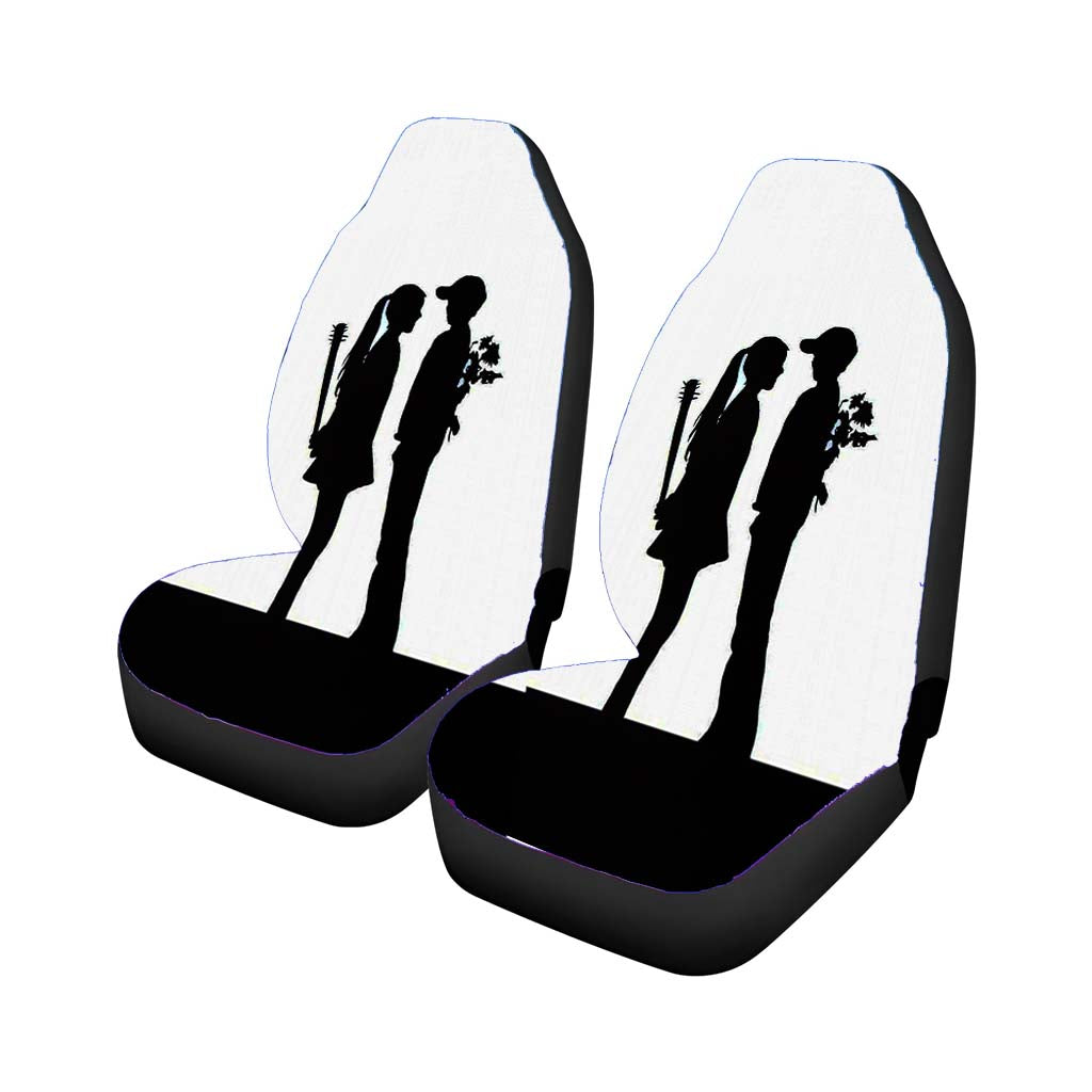 True Love Black White Car Seat Covers