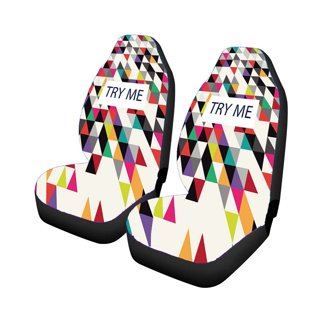 Try Me Art Square Car Seat Covers