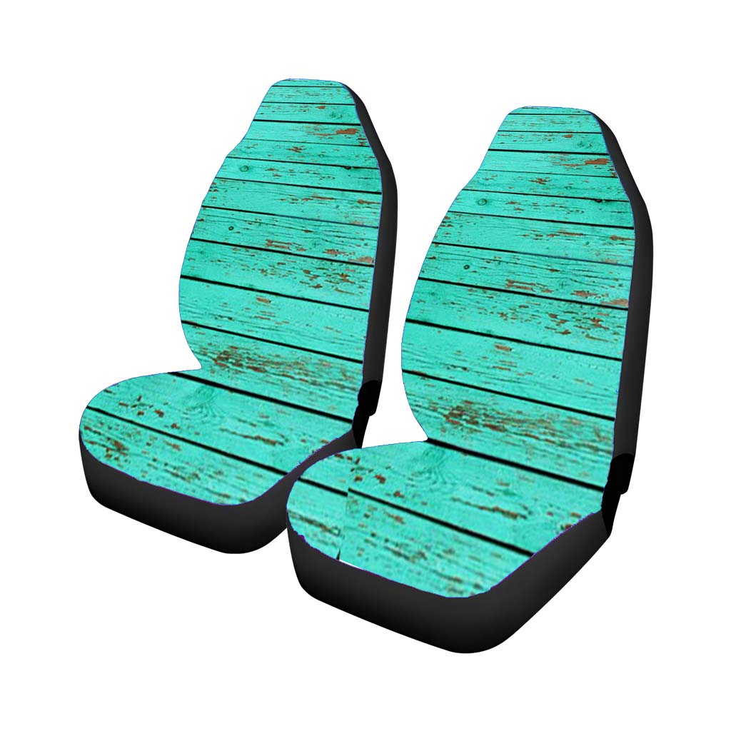 Turqoise Panel Wood Car Seat Covers