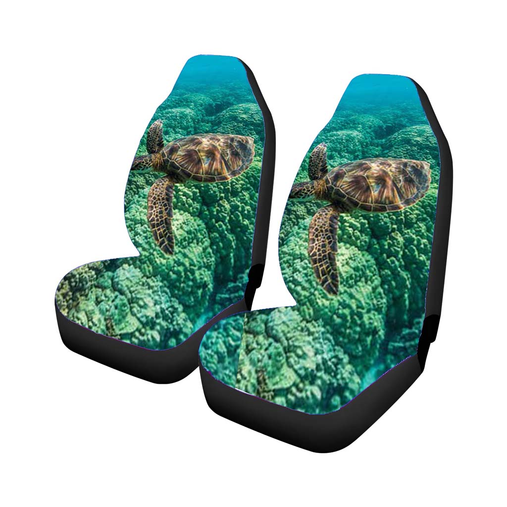 Turtle Blue Green Car Seat Covers