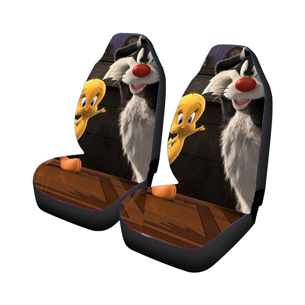 Tweety Bird And Sylvester The Cat Looney Tunes Car Seat Covers