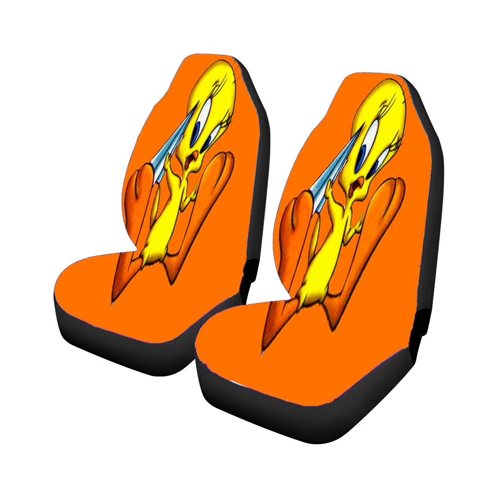 Tweety Bird Orange Car Seat Covers