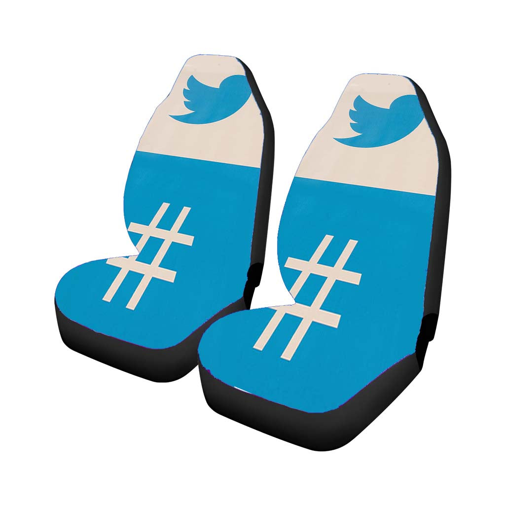 Twitter Hashtag Car Seat Covers