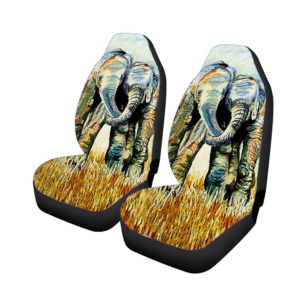 Two Elephants Car Seat Covers
