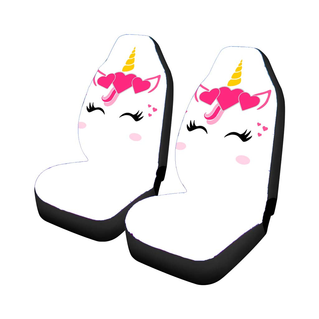 Unicorn Valentine Clip Art Car Seat Covers