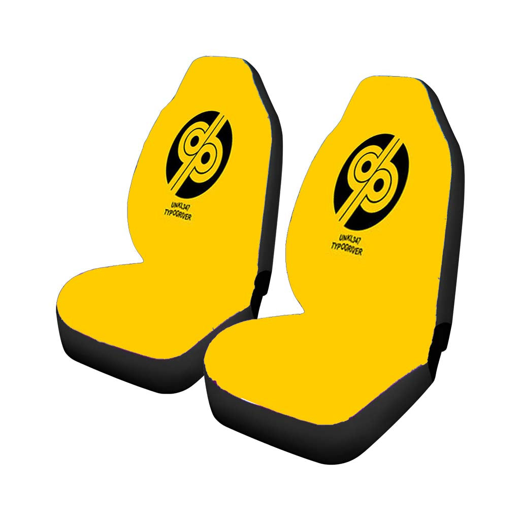 Unkl47 Typo Driver Car Seat Covers