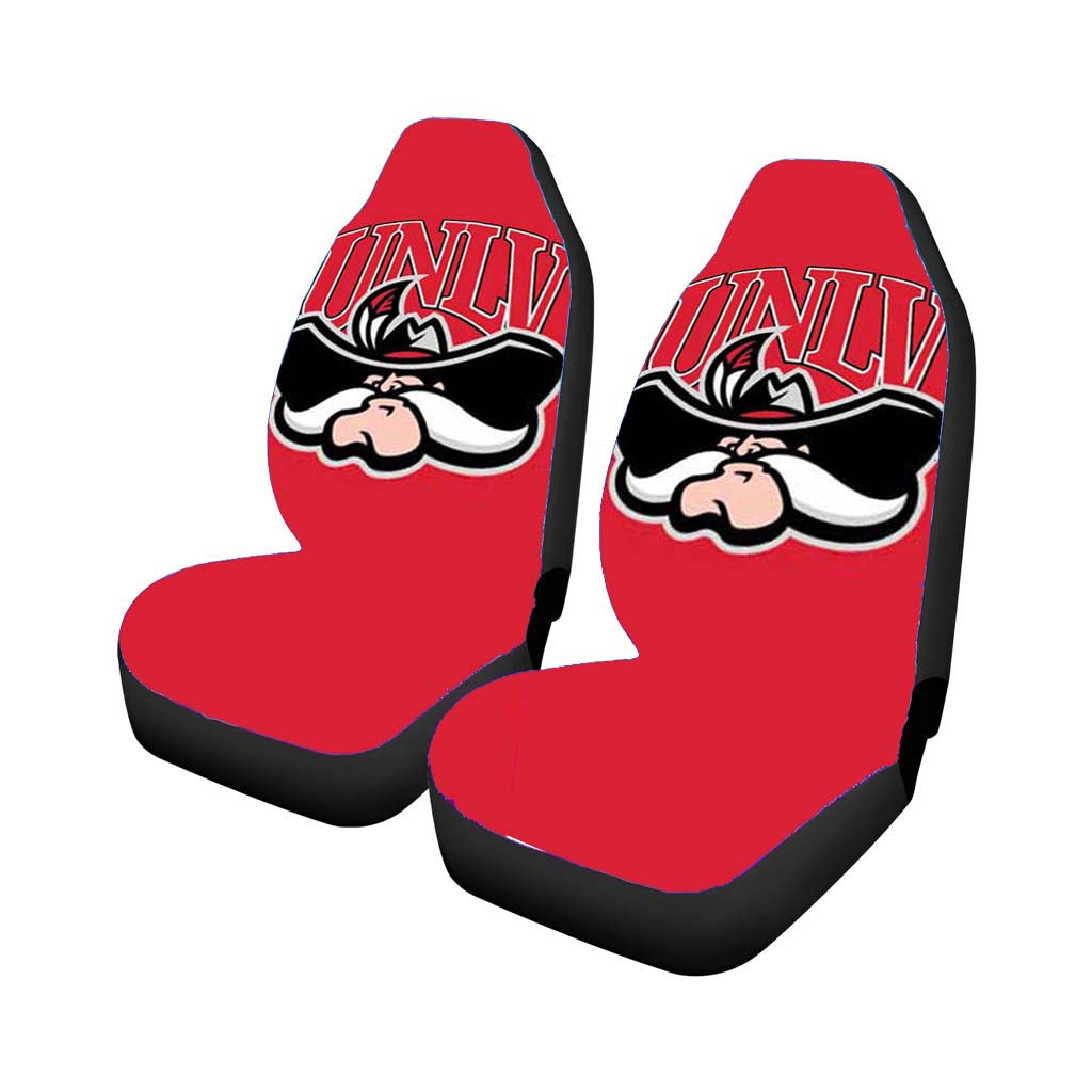 Unlv Rebels Logo On Red Car Seat Covers