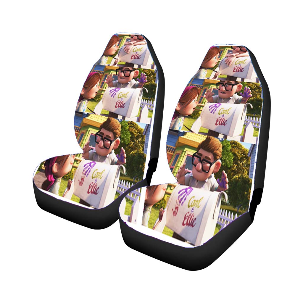 Up Cartoon Carl And Ellie Car Seat Covers