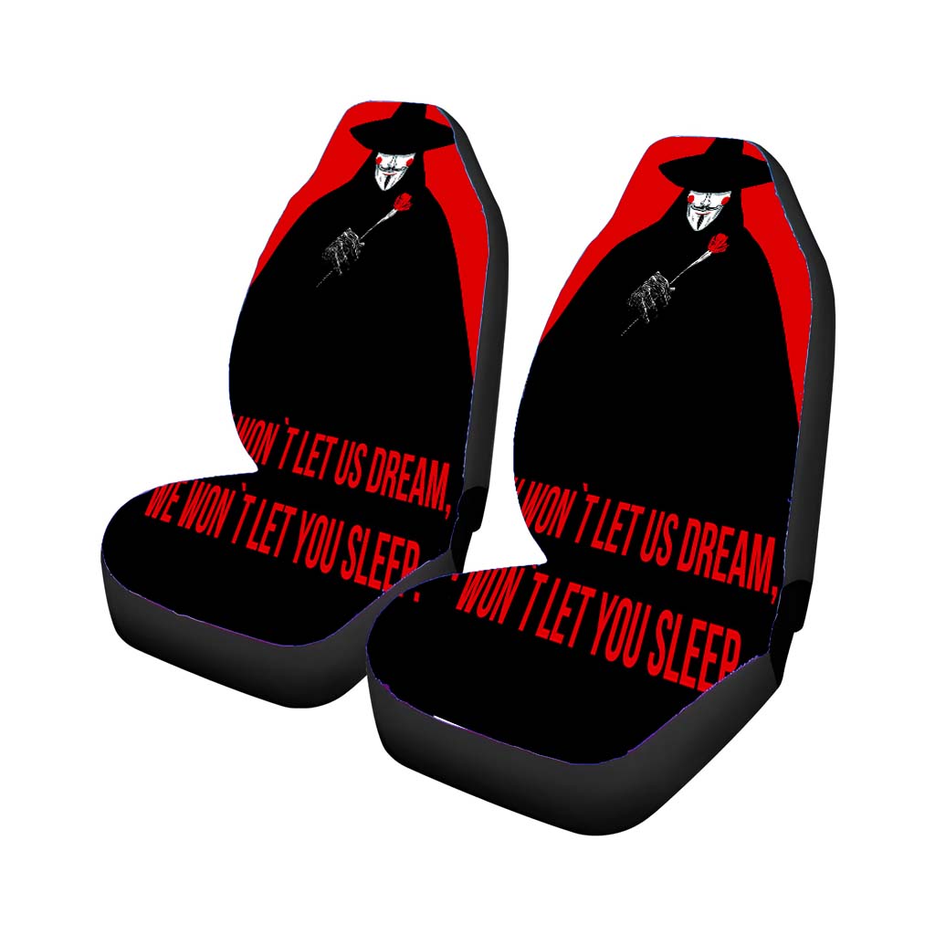 V For Vendetta Quote Car Seat Covers