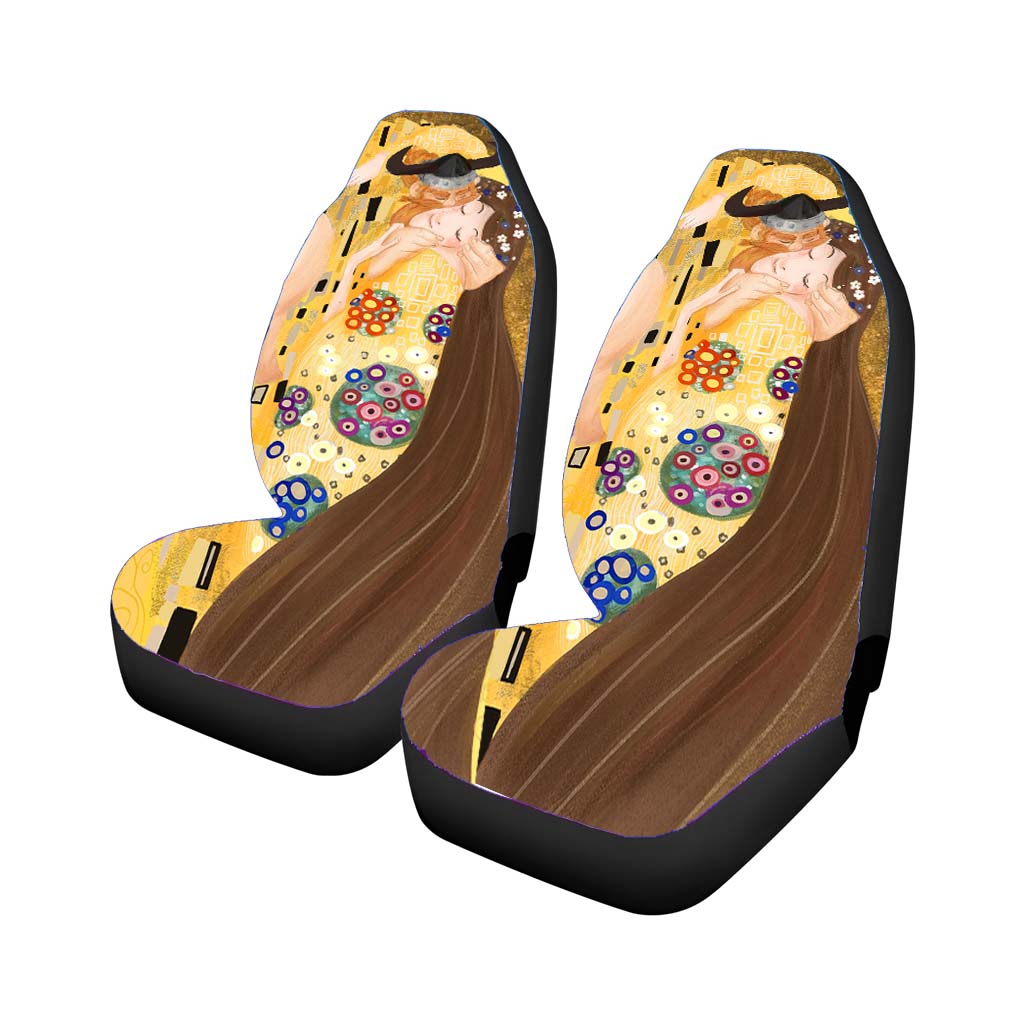 Valka And Stoick A Viking Kiss Van Gogh Style Art Car Seat Covers
