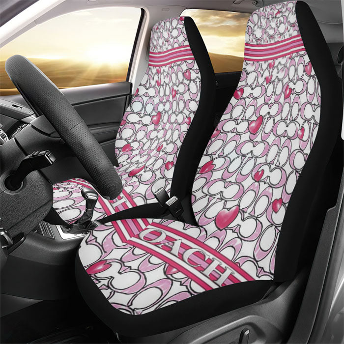 Coach Pink Rear Car Seat Covers