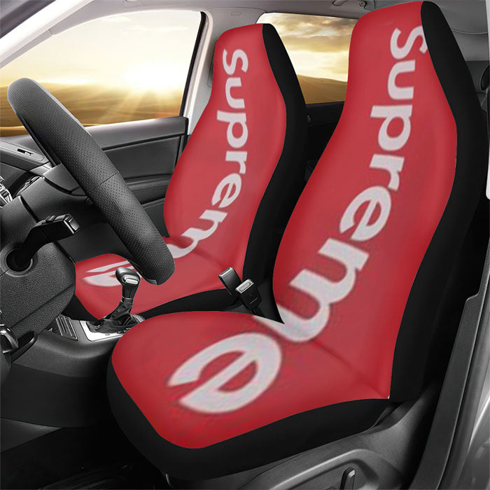 Custom Supreme Box Logo Rear Car Seat Covers