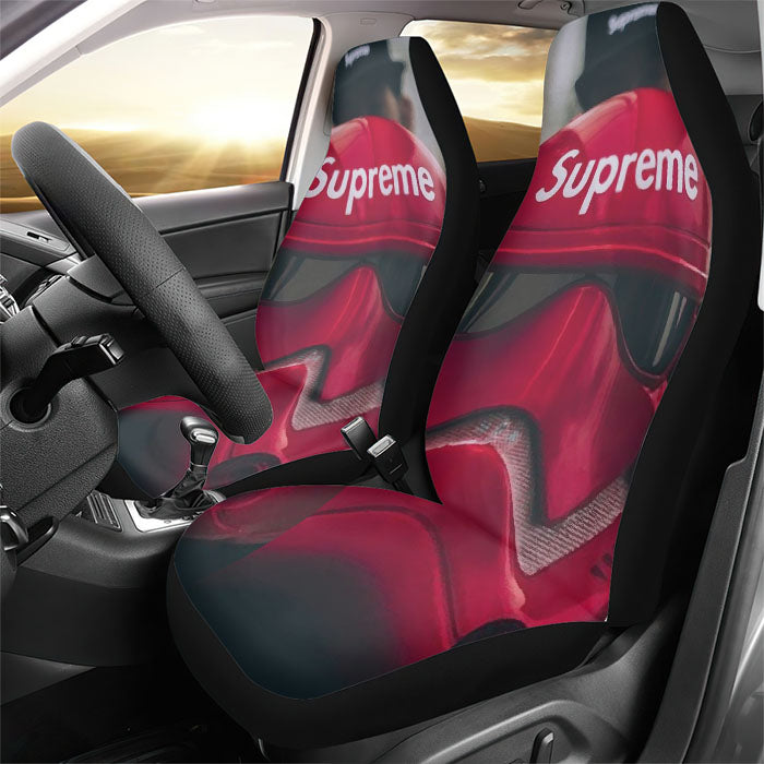 Darth Vader Red Supreme Helmet Rear Car Seat Covers