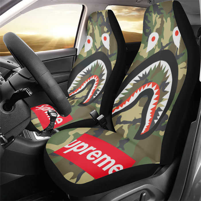 Face Shark Camou Supreme Rear Car Seat Covers