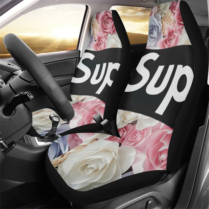 Flower Photograph X Supreme Rear Car Seat Covers