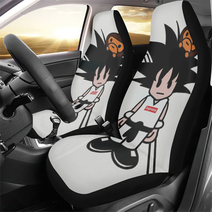 Goku Supreme Meets Bape Rear Car Seat Covers