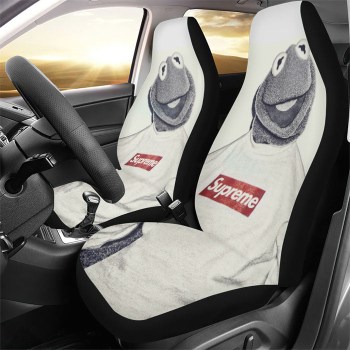 Kermit Shirt Supreme Rear Car Seat Covers