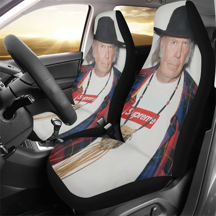 Neil Young For Supreme Rear Car Seat Covers