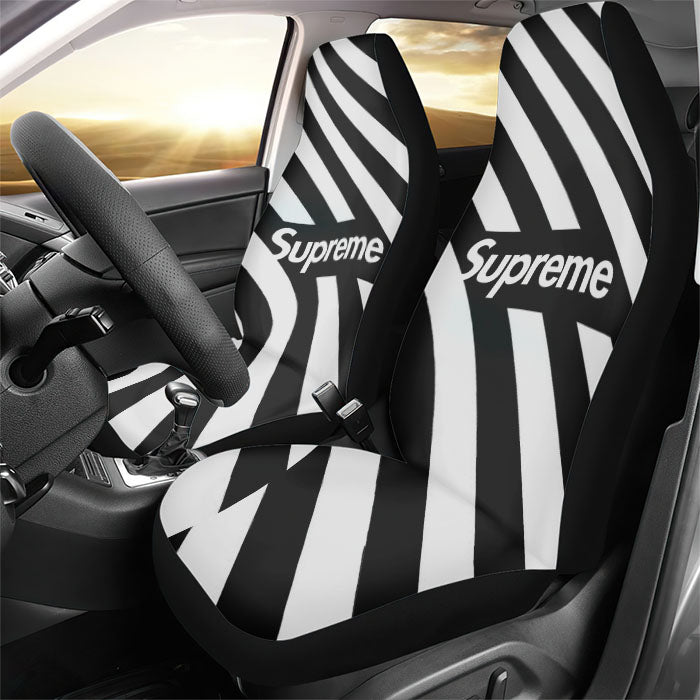Off White Supreme 2 Rear Car Seat Covers