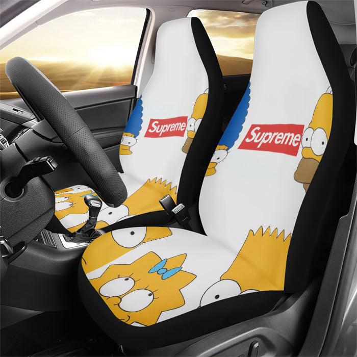 Simpson Family Supreme White Rear Car Seat Covers