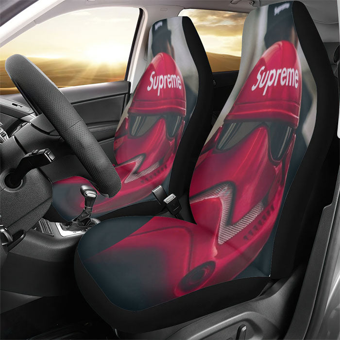 Stormtrooper Supreme Helmet Rear Car Seat Covers