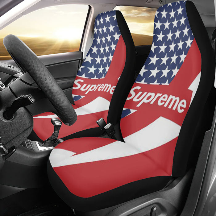 Supreme American Flag Rear Car Seat Covers