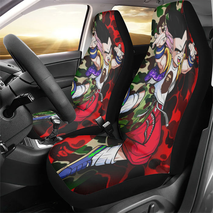 Supreme Bape Goku Rear Car Seat Covers