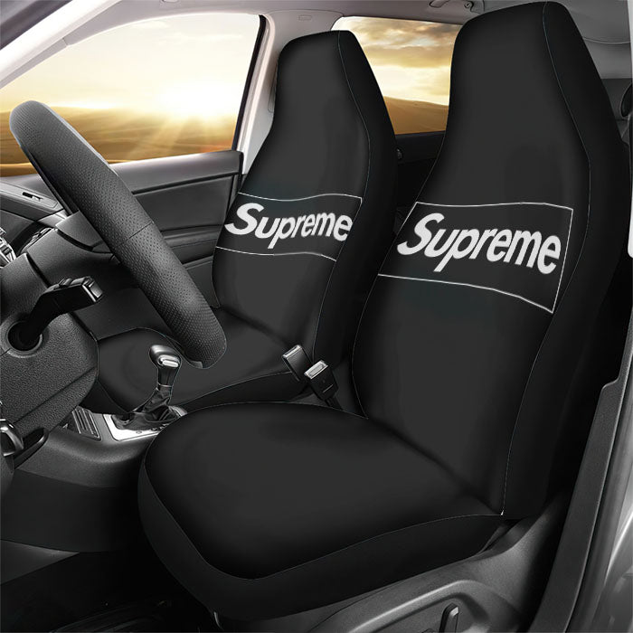 Supreme Black Rear Car Seat Covers