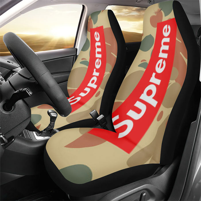 Supreme Camo Horizontal Rear Car Seat Covers