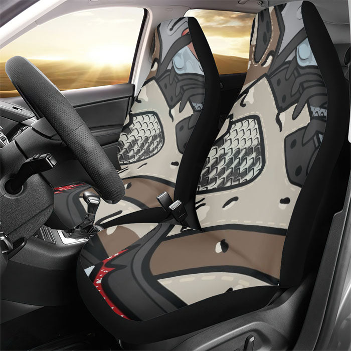 Supreme Camo Shoes Rear Car Seat Covers
