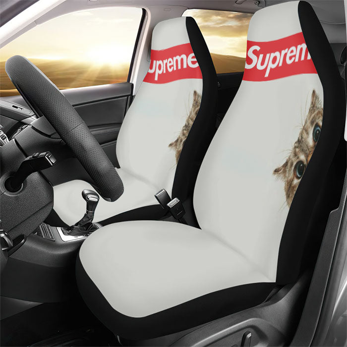 Supreme Cat Rear Car Seat Covers