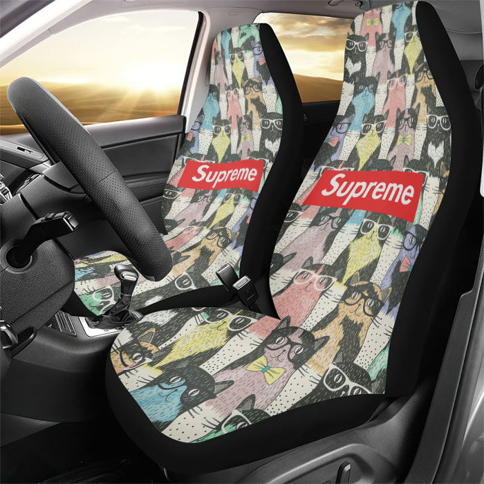 Supreme Cats Rear Car Seat Covers