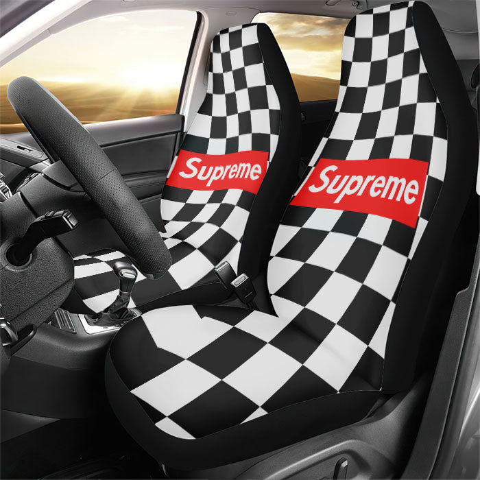 Supreme Chess Rear Car Seat Covers