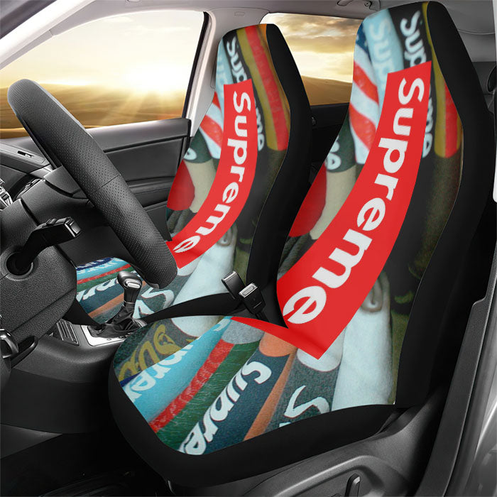 Supreme Clothing Rear Car Seat Covers