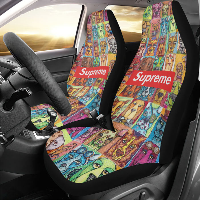 Supreme Dogs Collection Rear Car Seat Covers