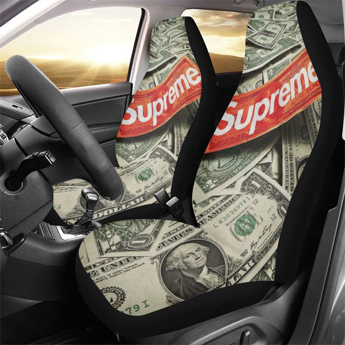 Supreme Dollars Rear Car Seat Covers
