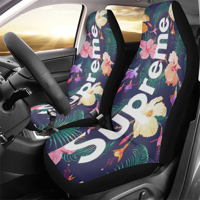 Supreme Flower Tropical Rear Car Seat Covers