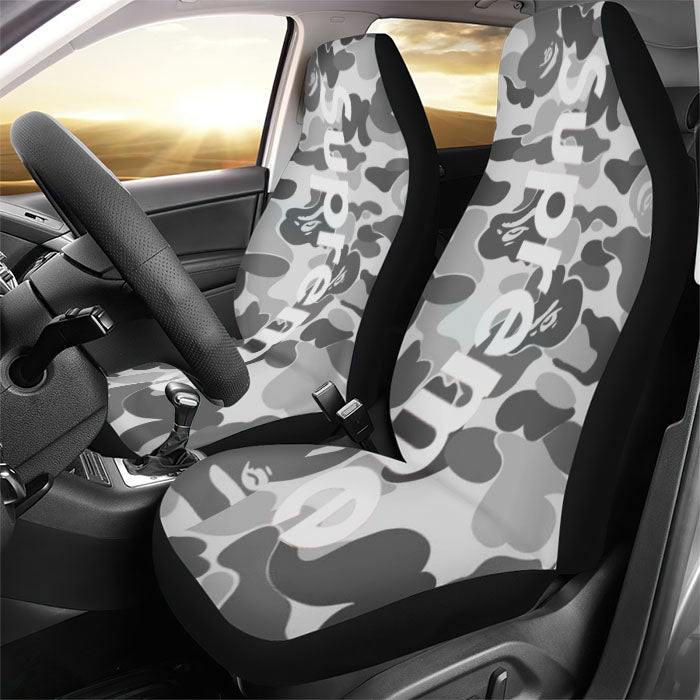 Supreme Grey Rear Car Seat Covers
