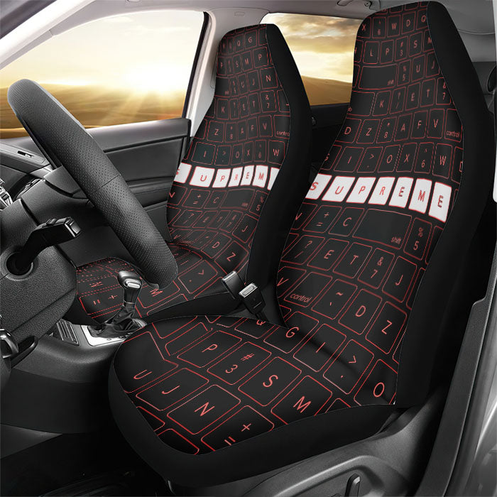 Supreme Keyboard Rear Car Seat Covers