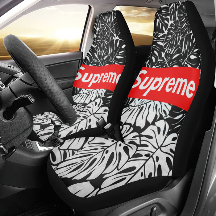 Supreme Leaf Monochrome Rear Car Seat Covers