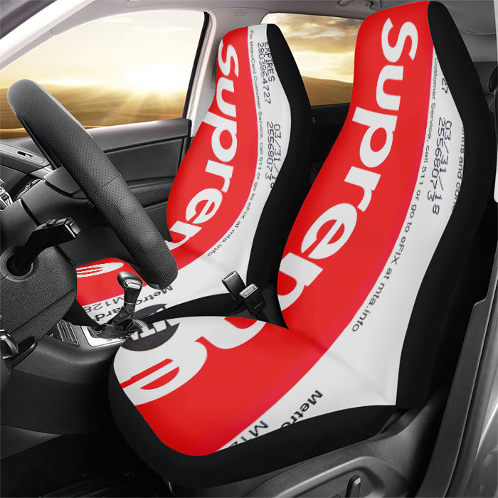 Supreme Mta Metro Card Rear Car Seat Covers