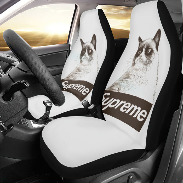 Supreme Nope Cat Rear Car Seat Covers