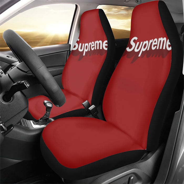 Supreme Red 3D Rear Car Seat Covers