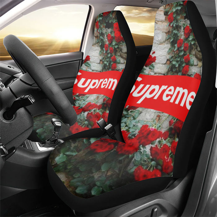Supreme Rose Natural Rear Car Seat Covers
